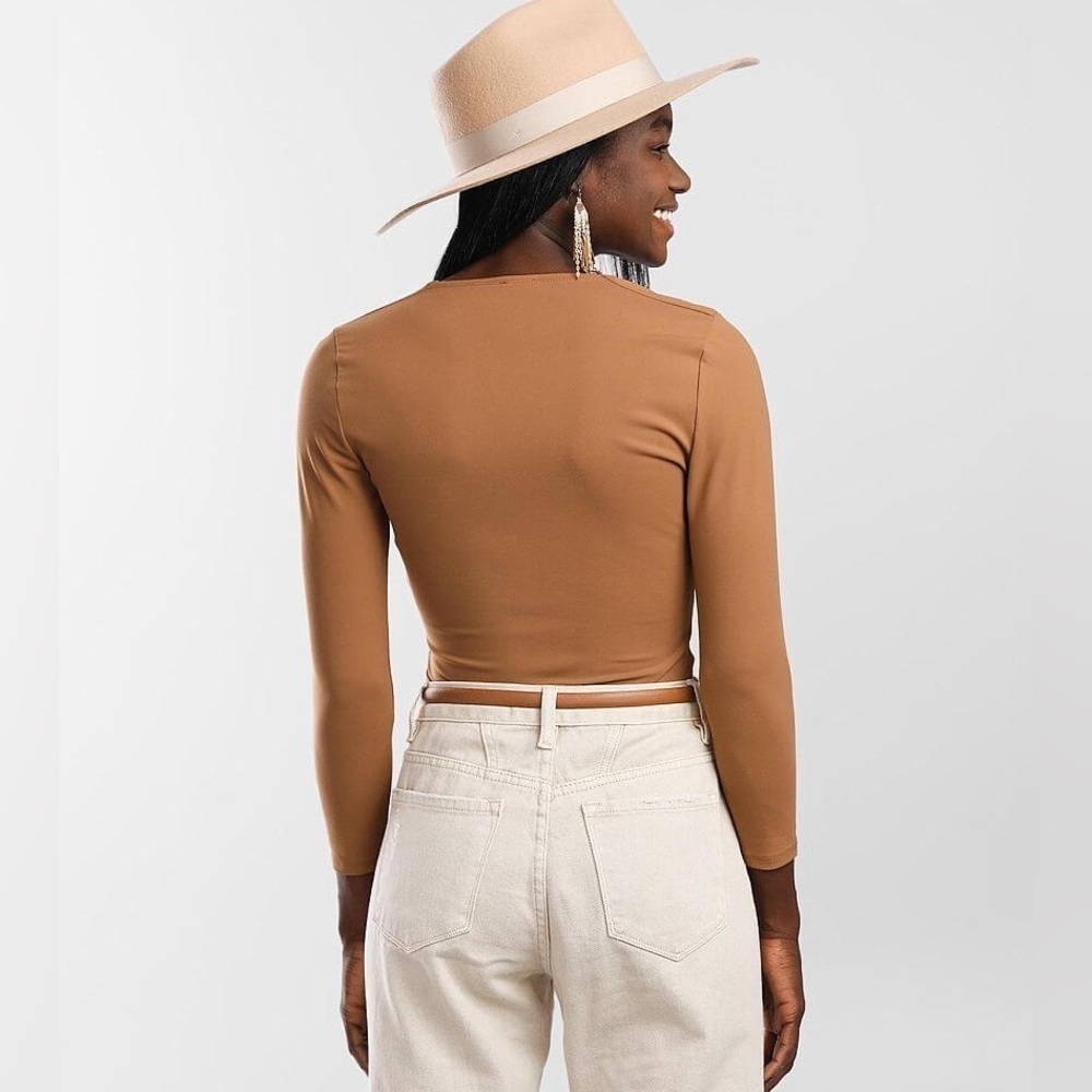 FREE PEOPLE | Close Call Duo Bodysuit | Brown | Size Small - Picture 2 of 10